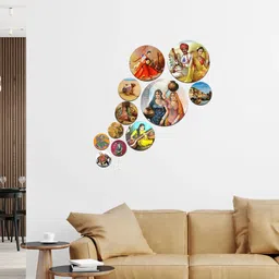 sndart Set Of 11 Modern Art Motivational Quotes Round Self Adhesive Wall Paintings Pack of 11 image 3