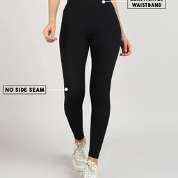 rhino rage Solid Women Black Tights-picture-21