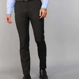 raymond Men Slim Fit Grey Viscose Rayon Trousers-picture-18