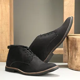 hirel's Premium Suede Chukka Boots|Office|Daily Wear|Soft Cushioned Boots For Men-picture-23