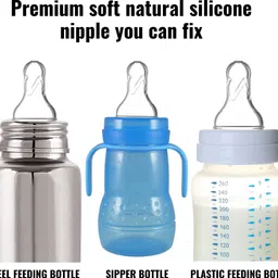 pappa Leak Proof Stainless Steel Baby Milk Bottle - 20 ml image 5