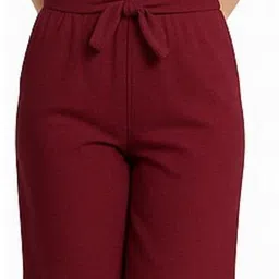 baldric Solid Women Maroon Regular Shorts-picture-18