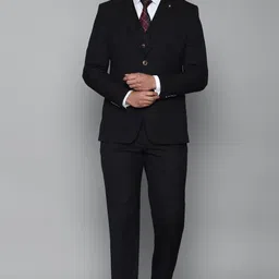 louis philippe Men Single Breasted - 2 button Solid Suit-picture-24