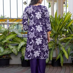 shiv leela creation Women Cotton Blend Kurta Pant Set image 2