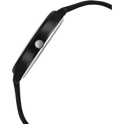 provogue Analog Watch- For Men PV-BK104-Black White Silicone Strap Black image 5