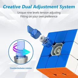 hawkister MoYu RS3M 2020 Magnetic Cube Sticker-Less 3x3x3 Adjustable High-Speed image 4
