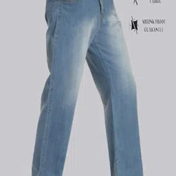 misony Men Boyfriend Mid Rise Light Blue Jeans-picture-27