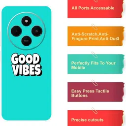 zaplab Back Cover for REDMI A4 5G , 24116RNC1I good vibes back cover image 4