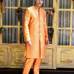 HOUSE OF DEYANN Embroidered Sherwani image 3