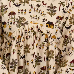 mialo fashion Women Floral Print Viscose Rayon Flared Kurta image 4