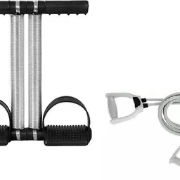 wisekraft Tummy Trimmer with Double Spring with fitness resistance tube Fitness Accessory Kit Kit-picture-27