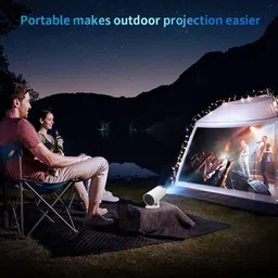 TECHEL Portable Mini Full Hd Android Portable Home Theater Smart Projector MXC19 (2200 lm) Portable Projector image 2