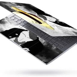 Anweshas Full Body Laptop Skin Upto 15.6 inches - Yellow Black Hat Luffy One Piece Self Adhesive Vinyl Laptop Decal 15.6 image 2