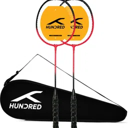 hundred Powertek Ultra X Combo (2 Strung Rackets with 1 Full Cover) Badminton Kit-picture-19
