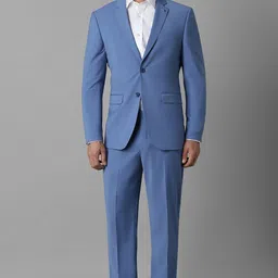 louis philippe Men Two Piece Suit Solid Suit-picture-19