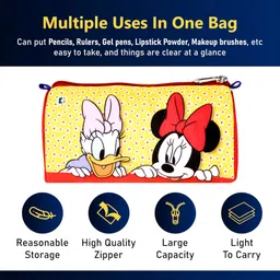 Pencil Pouch Disney Mickey Dots Art Canvas Pencil Boxes image 4