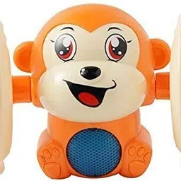 jolary Dancing Monkey Musical Toy for Kids Baby Spinning Rolling Doll Tumble Toy image 1