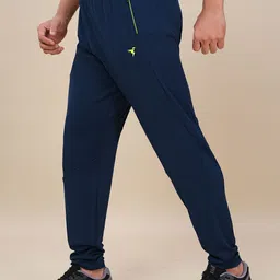 technosport Men Solid Blue Track Pants image 3