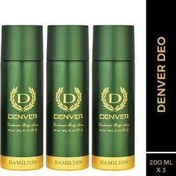 denver Hamilton Body Deo (200 ml x 3) Deodorant Spray-For Men-picture-15