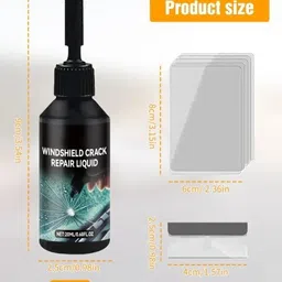 fixbaygo Windshield Chip Fix Resin Solution Auto Glass Crack Repair Kit For Cars -1 PACK Windshield Repair Kit-picture-15