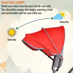 vyana sales Small kids Tricycles |Cycles for Kids | Cycle for Baby with Storage Basket CANOPY Tricycle image 3