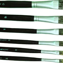 jayna Premium Quality Filbert Paint Brush Set-Size 2,4,6,8,10,12 (Pack of 6 pcs) image 3