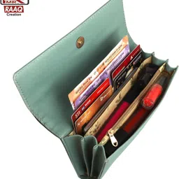 mr. raaq creation Casual, Formal, Party, Sports Light Green Clutch image 5