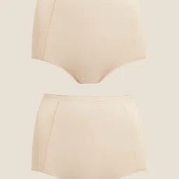 marks & spencer Pack of 2 Women Boy Short Beige Panty-picture-25