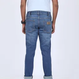 wrangler Men Slim Low Rise Blue Jeans image 2