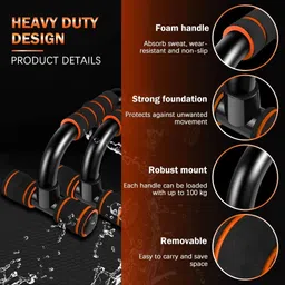 pheonix Fitness Combo of Toning Tube with Push Up Stand for Men & Women Fitness Accessory Kit Kit image 4