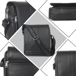 jairaj Black Men Sling Bag Men Sling Bag extra large side bag for men image 2