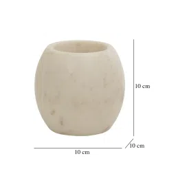 nikkispride White Marble Toothbrush Holder with Sleek Design image 2