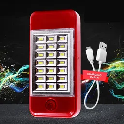 mjswari 21 SMD HI-BRIGHT RECHARABLE SOLAR EMERGENCY WITH POWER BANK 5 hrs Lantern Emergency Light image 3