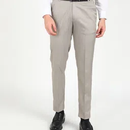 sam & jack Men Relaxed Grey Viscose Rayon Trousers-picture-26