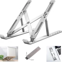 Onprix Adjustable Aluminum Laptop Stand for Desk Ergonomic Portable Foldable All Laptop Holder Riser Computer Stand Laptop Stand-image-39