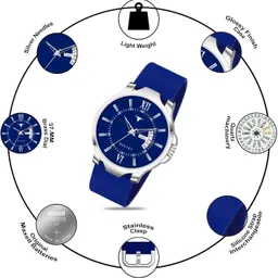 rustet Day & Date Analog Watch - For Boys Antique 2.0 Day & Date Softest Silicone Strap Analog image 5