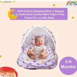 rishabh handloom Baby Mosquito Net Velvet Cotton Washable Kids Mosquito Net image 3