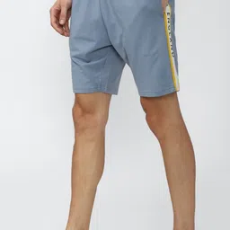 peter england Solid Men Blue Regular Shorts image 4