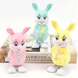 vaalyatoys Wind up Key Jumping Toy Dancing Rabbit Windup Clockwork Key Toy Rattle image 5