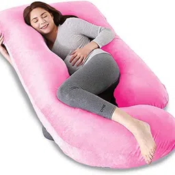 wild mint Polyester Fibre Solid Pregnancy Pillow Pack of 1-picture-21