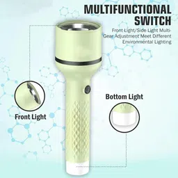 oximus Long Range Search Light 4 Mode Light Long Battery 2000 mah LED Torch 5 hrs 5 hrs Torch Emergency Light image 2