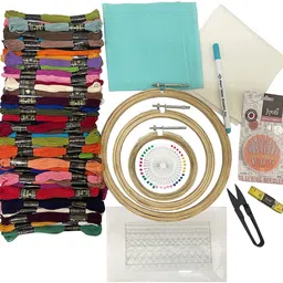 embroiderymaterial DIY Hand Embroidery Kit set for Beginners & Adults With All Material Included-picture-20
