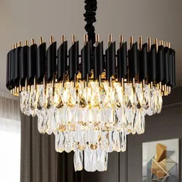 goblet 400mm black Moving with Remote Chandelier Chandelier Ceiling Lamp image 3