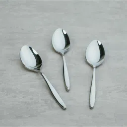 blackcarrot (Set Of 6) Silver Luxe 304 Food Grade Stainless Steel Silver Spoon image 3