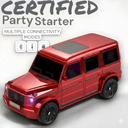 ZSIV Portable Wireless Car Speaker - 6H Playtime, 1200mAh Battery, RGB LED, USB/FM/TF 8 W Bluetooth Soundbar image 4