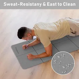 proberos Foldable Travel Yoga Mat 6mm Thick Non Slip TPE Exercise Mat with Carry Bag 6 mm Yoga Mat image 5