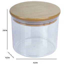 Plastic Brown Jar With Airtight Lid 500 Ml By Market 99 image 3