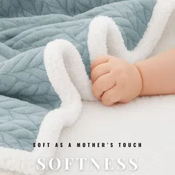 vas collections Solid Crib Crib Baby Blanket for Heavy Winter image 2