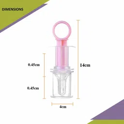 safe-o-kid Silicone Liquid Medicine Feeder Dropper for with Box Baby, pink, Pack of 2 Feeder image 2