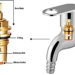 prestige Prime Nozzel Bib Cock Pack Of 1 Finish Chrome platet Tap Made Of Brass Faucet Bib Cock Bathroom Tap Nozzle Cock Faucet image 4